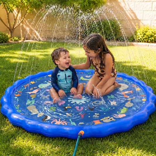 SplashPad™ - Laat kinderen spetteren, bewegen en afkoelen zonder gedoe met een zwembad.