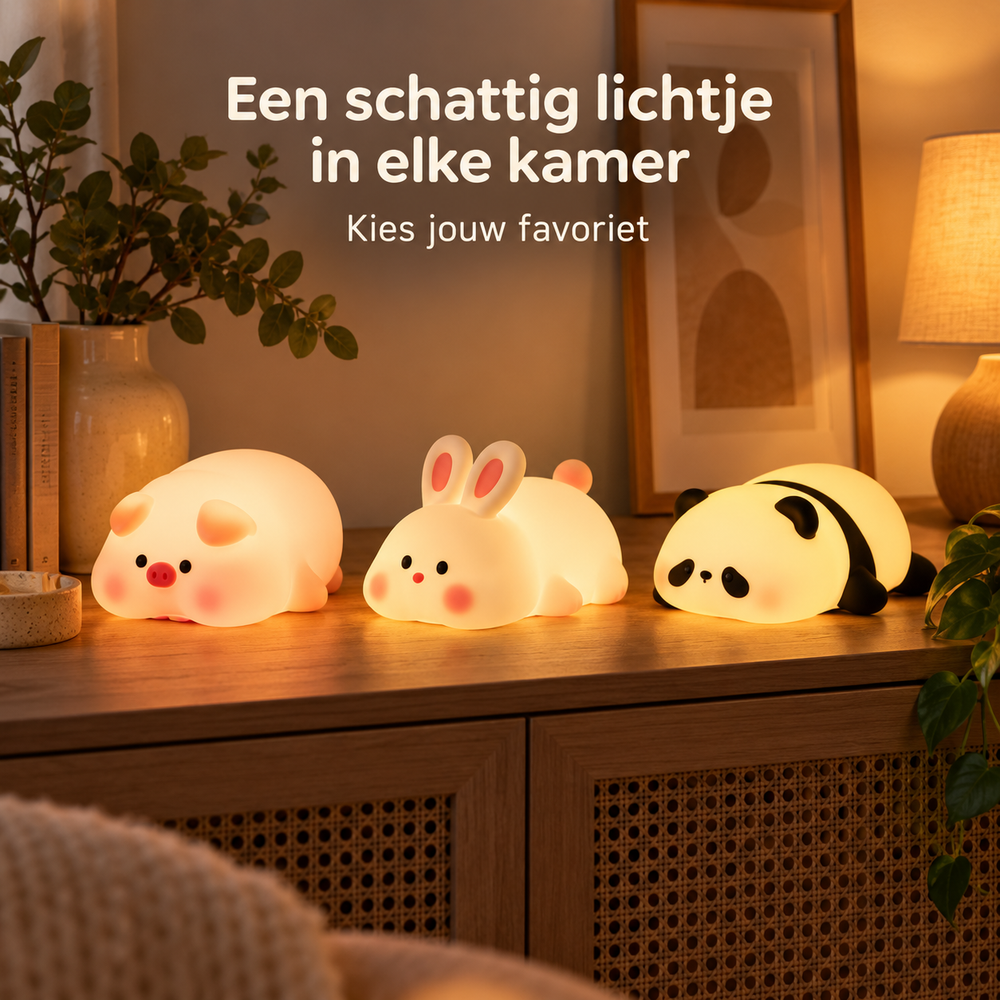 Schattig Siliconen Nachtlampje