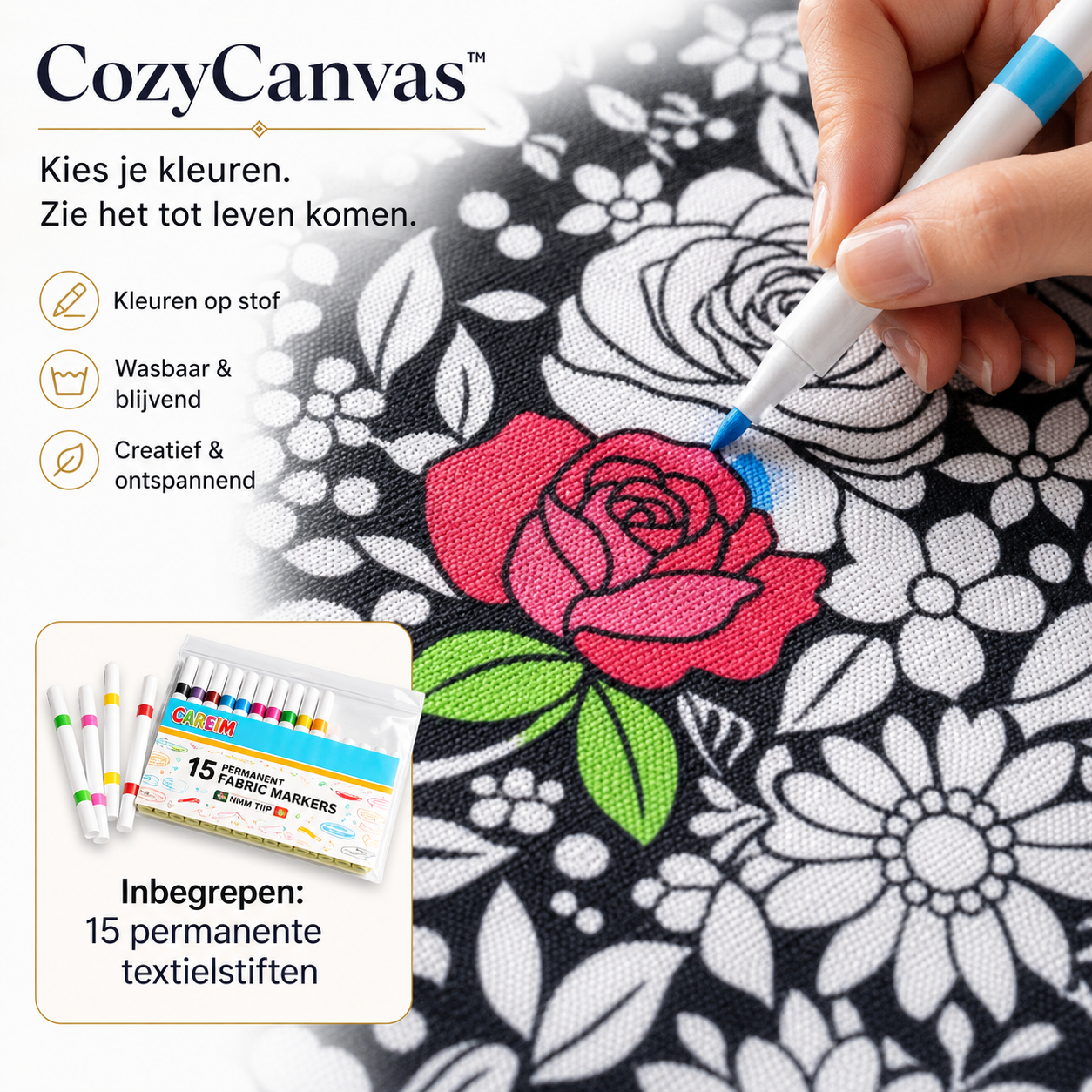 CozyCanvas™ - Ontspan, kleur en kruip daarna onder je eigen creatie.