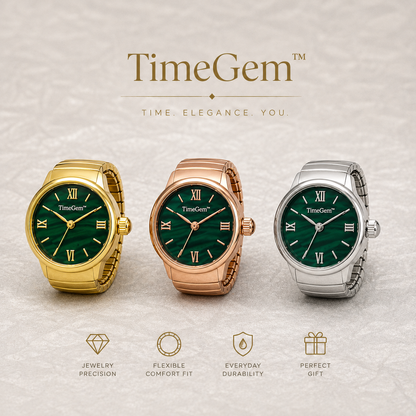 TimeGem™ - Een stijlvol sieraad waarmee je de tijd altijd bij de hand hebt.