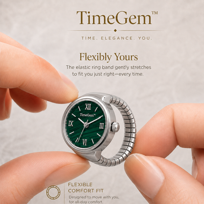 TimeGem™ - Een stijlvol sieraad waarmee je de tijd altijd bij de hand hebt.