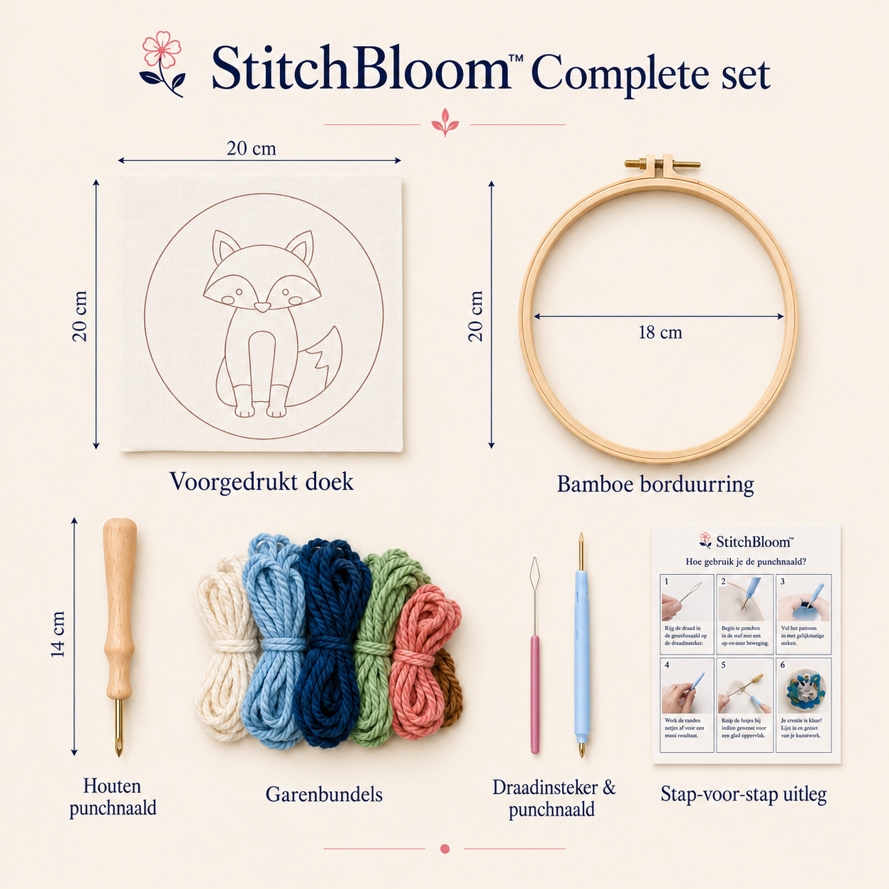 StitchBloom™ - Het perfecte beginnerspakket voor kleine kunstenaars met grote ideeën