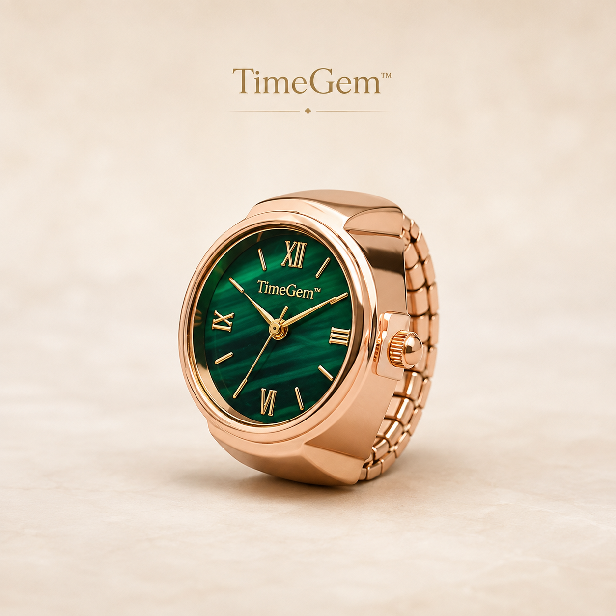 TimeGem™ - Een stijlvol sieraad waarmee je de tijd altijd bij de hand hebt.