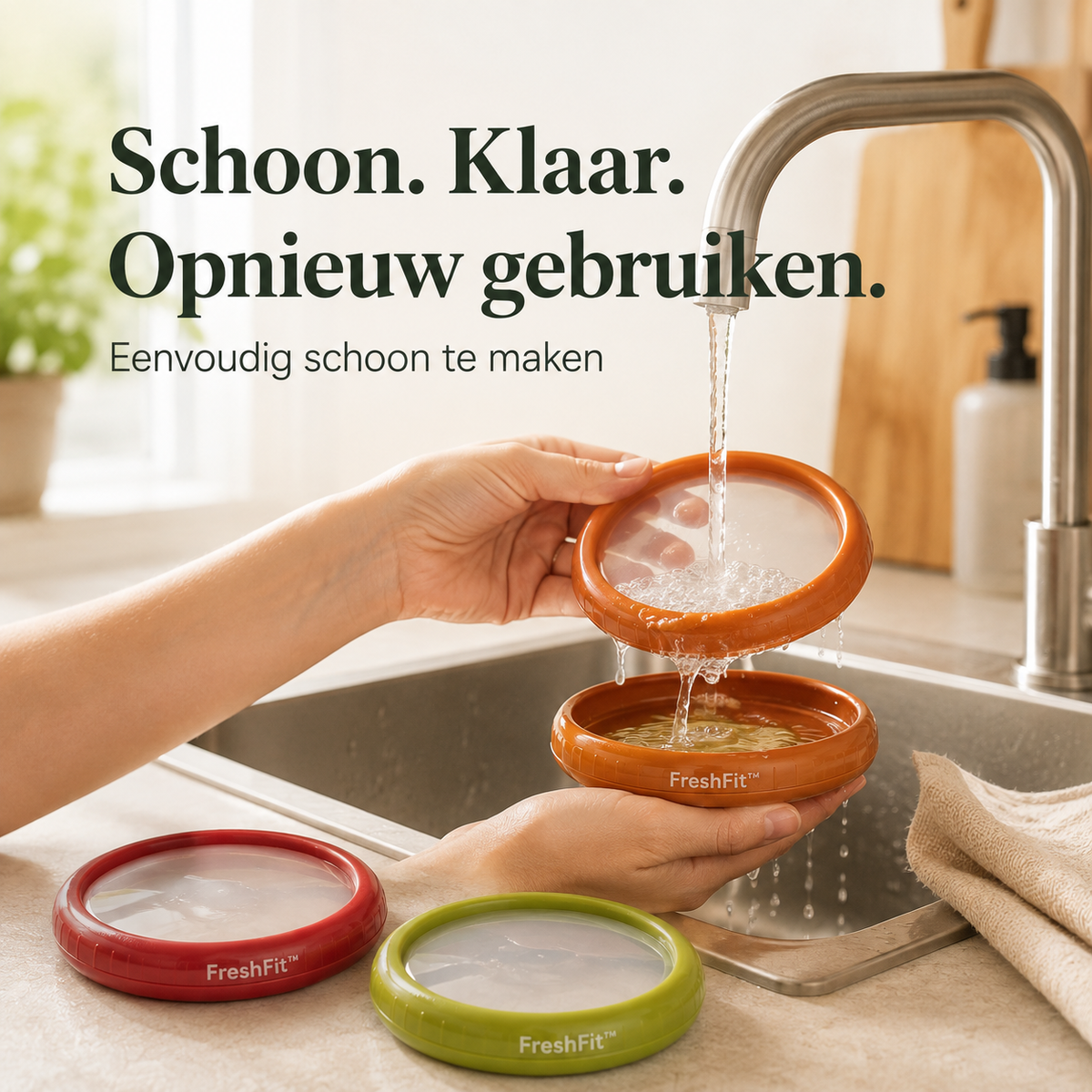 FreshFit™ - Flexibele Vershouders voor Groente & Fruit