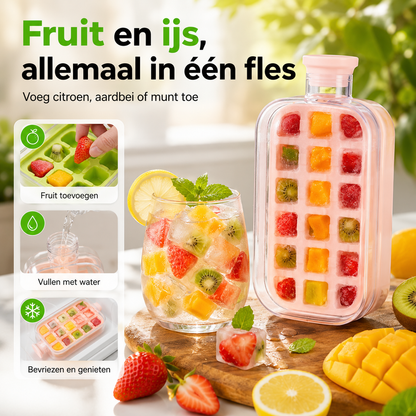 IceDrink™Bottle – De fles die zelf jouw ijsblokjes maakt