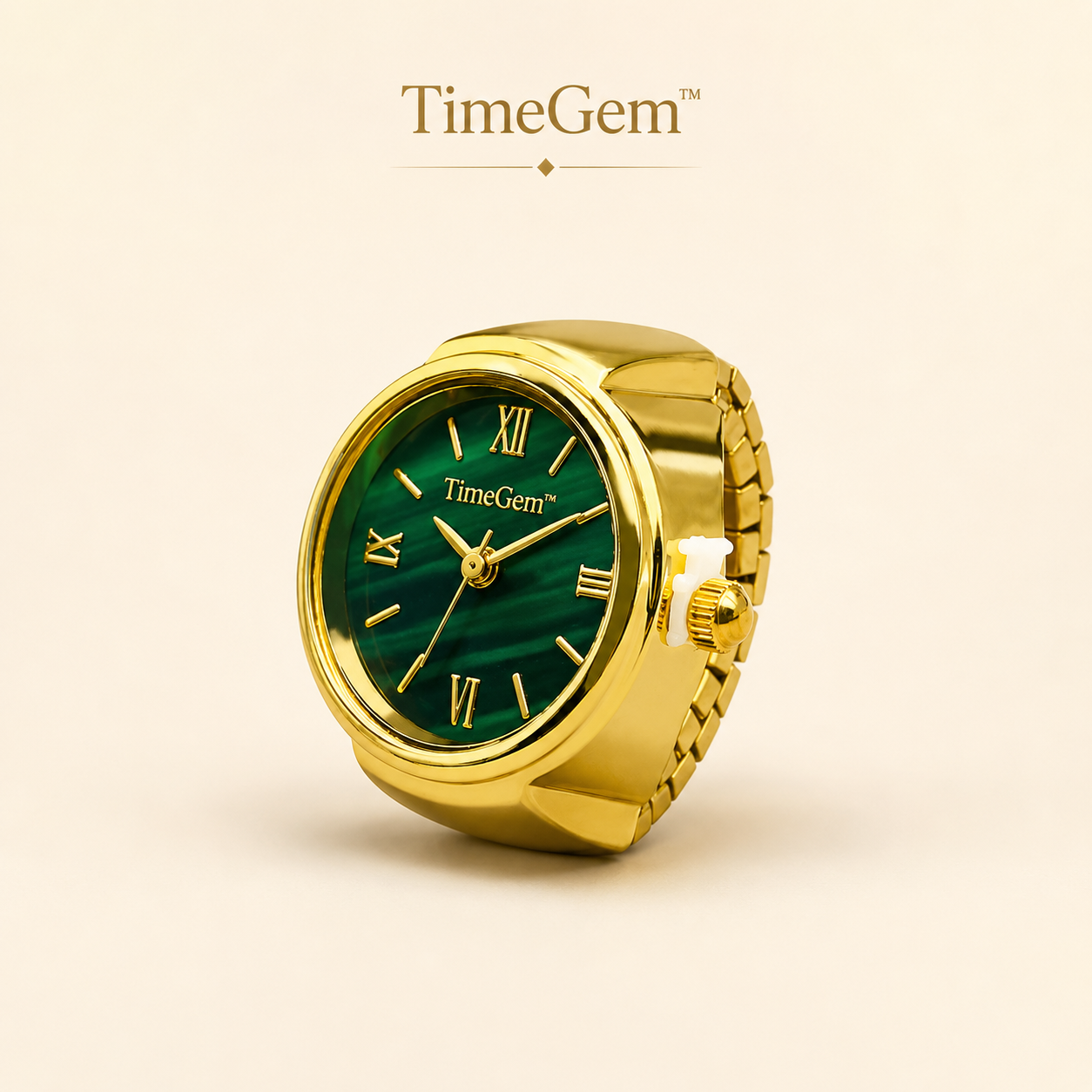 TimeGem™ - Een stijlvol sieraad waarmee je de tijd altijd bij de hand hebt.