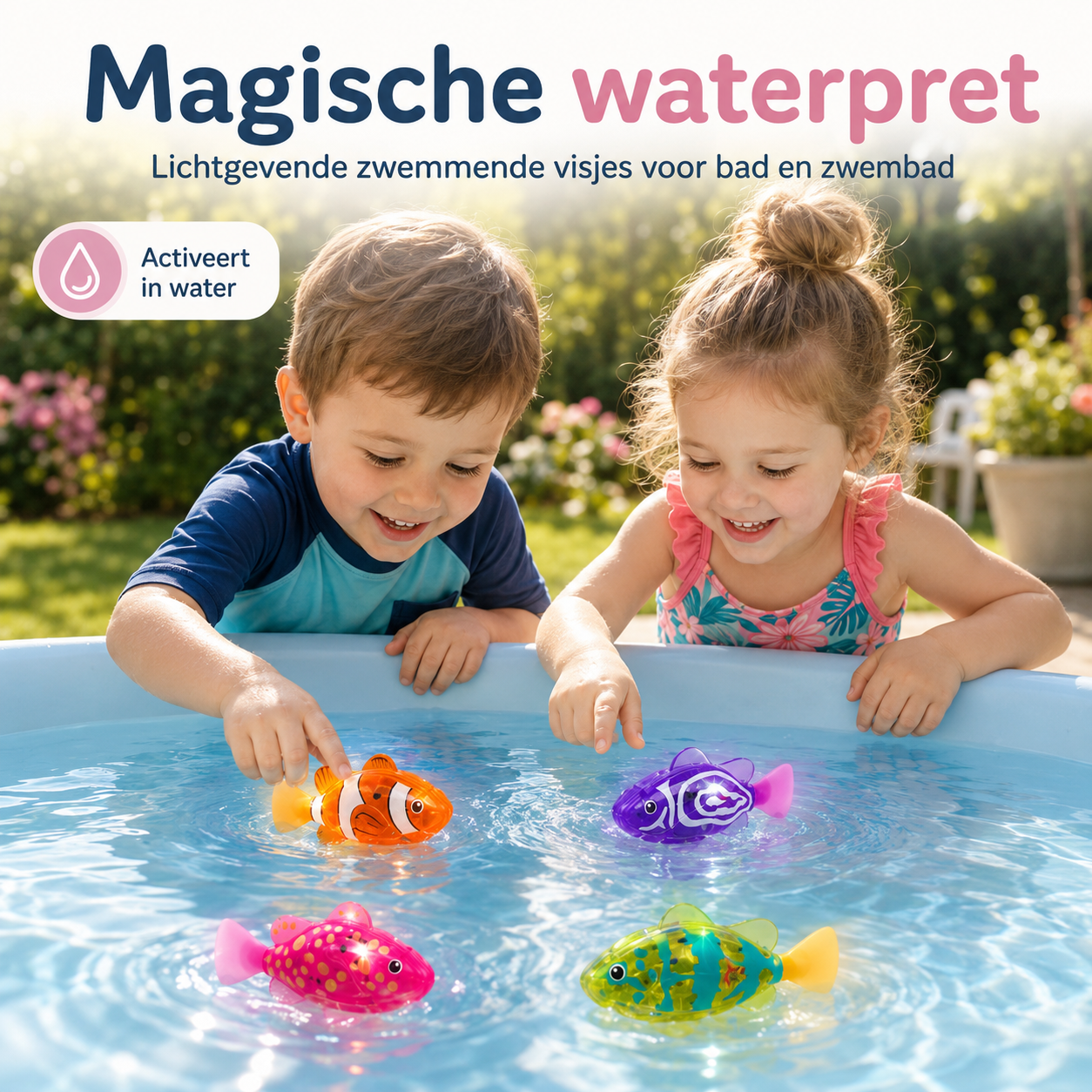 BubbiFish™ - Maak badtijd leuker met zwemmende LED-visjes