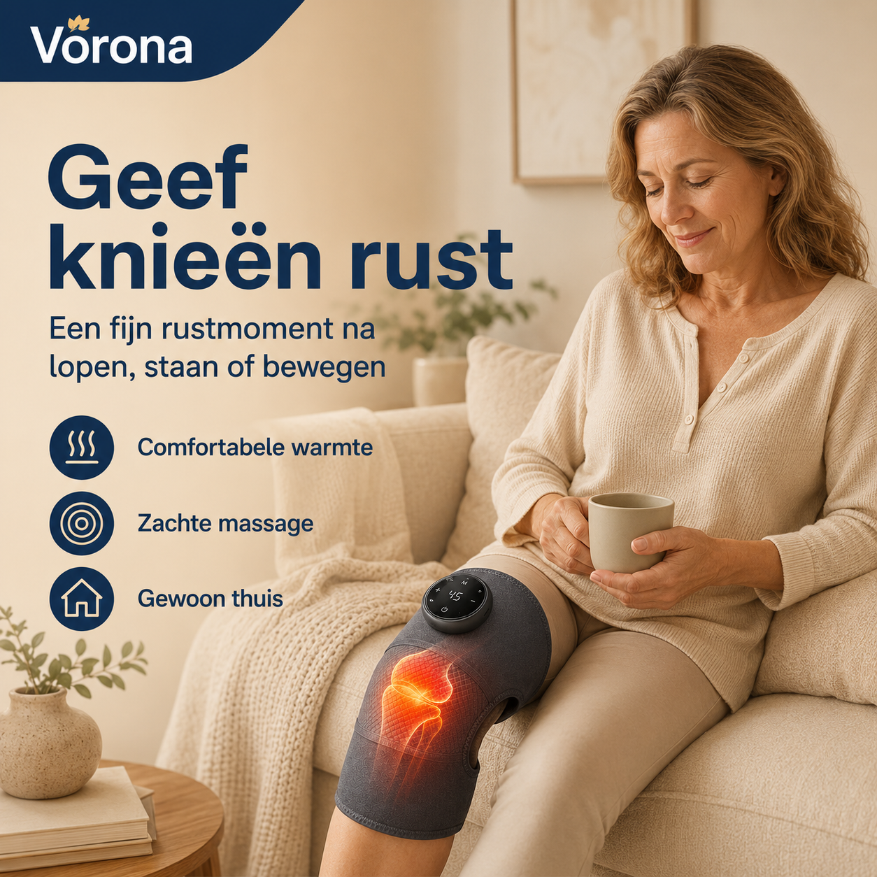 Knévia™ - Ontspan je knieën met warmte en zachte massage