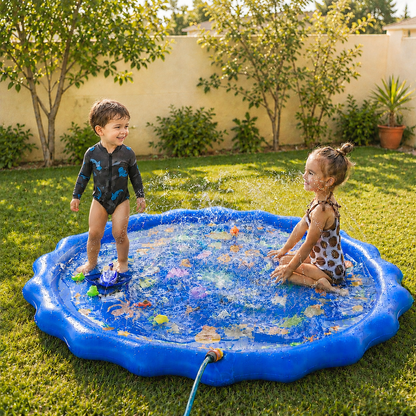 SplashPad™ - Laat kinderen spetteren, bewegen en afkoelen zonder gedoe met een zwembad.