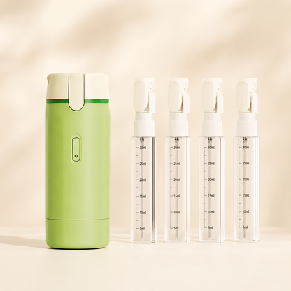 Aeris™ - 4-in-1 reisdispenser voor shampoo, skincare en verzorging onderweg