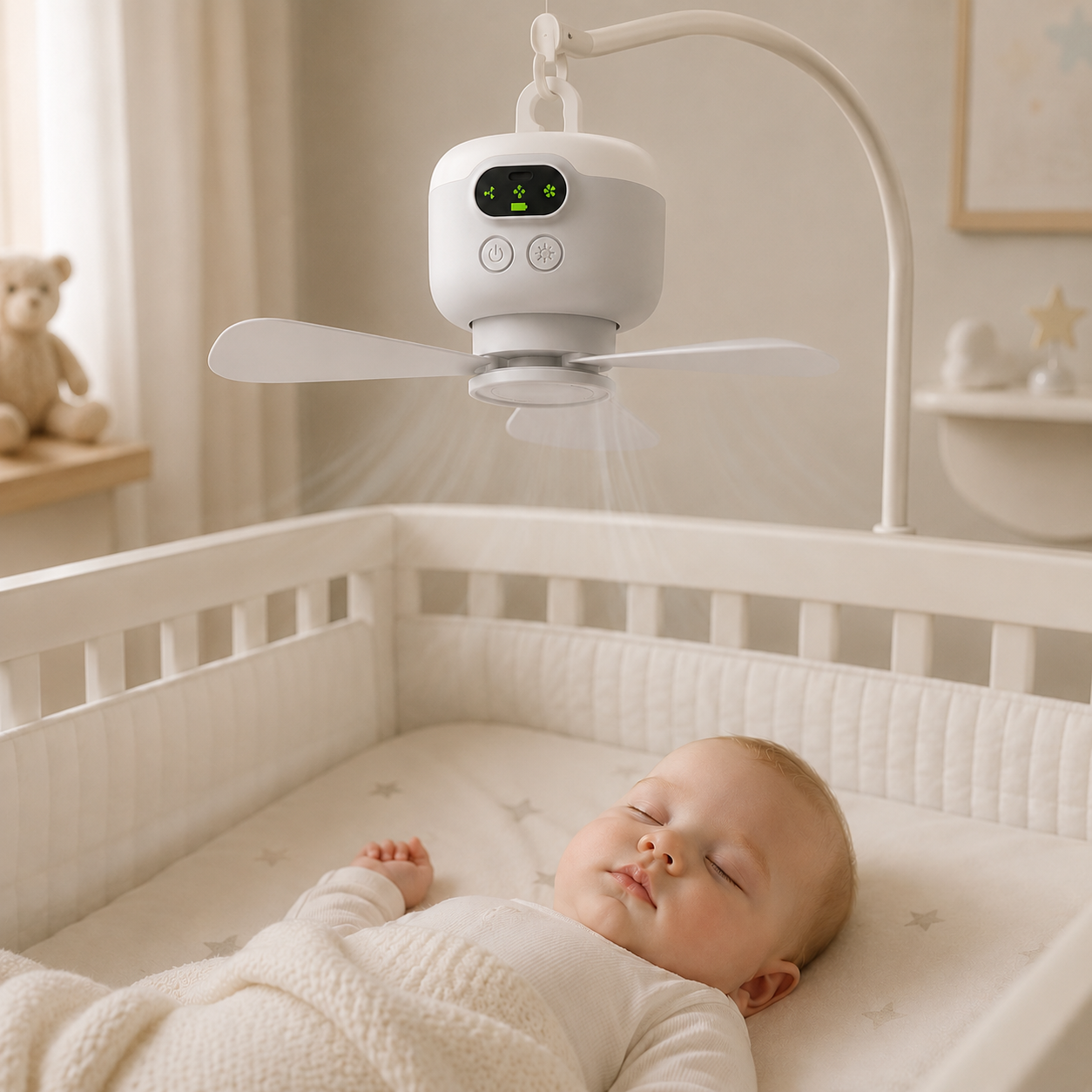 Breezy™ - De slimme ventilatorlamp voor thuis, camping en onderweg