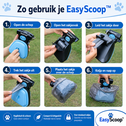 EasyScoop™ - De hygiënische poepschep voor zorgeloze wandelingen