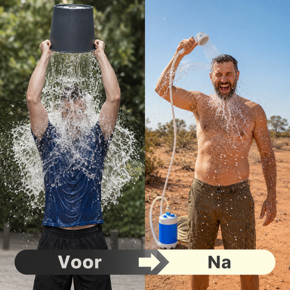 CampShower™ - Blijf fris, waar je avontuur je ook brengt