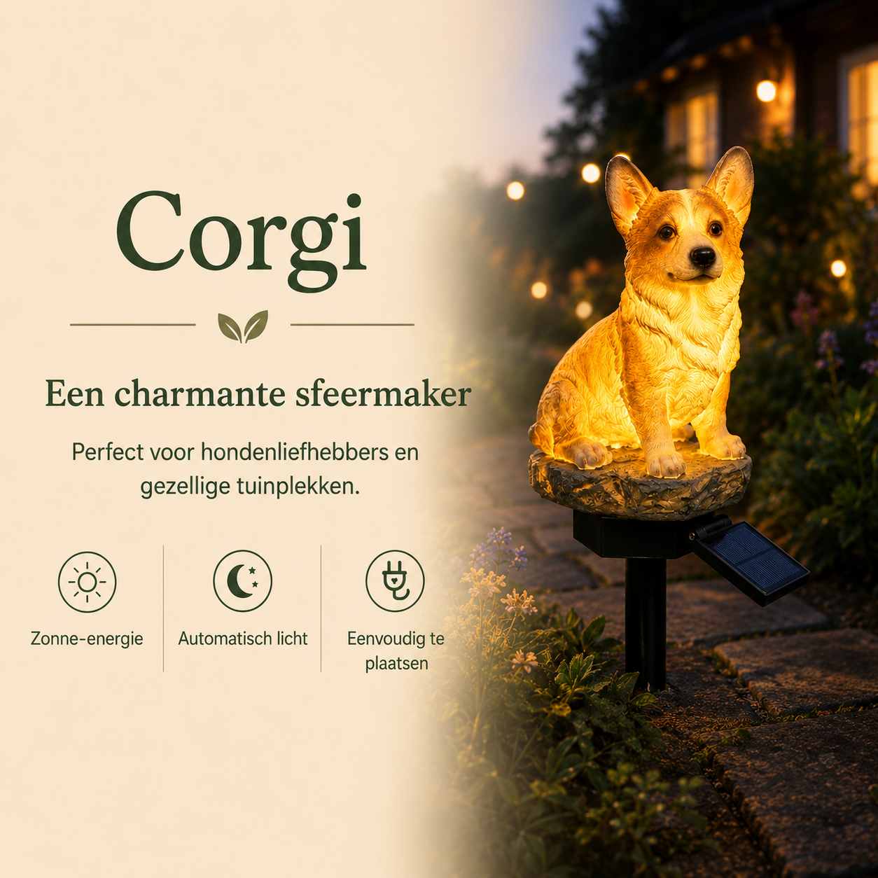 GardenGlow™ - Unieke tuinfiguren die overdag opvallen en ’s avonds automatisch beginnen te stralen.