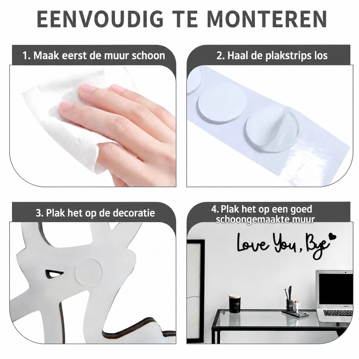 LoveLine™ - De liefdevolle wandtekst die van ieder afscheid een klein moment maakt
