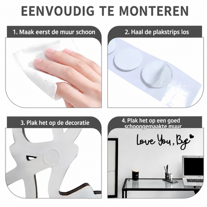 LoveLine™ - De liefdevolle wandtekst die van ieder afscheid een klein moment maakt