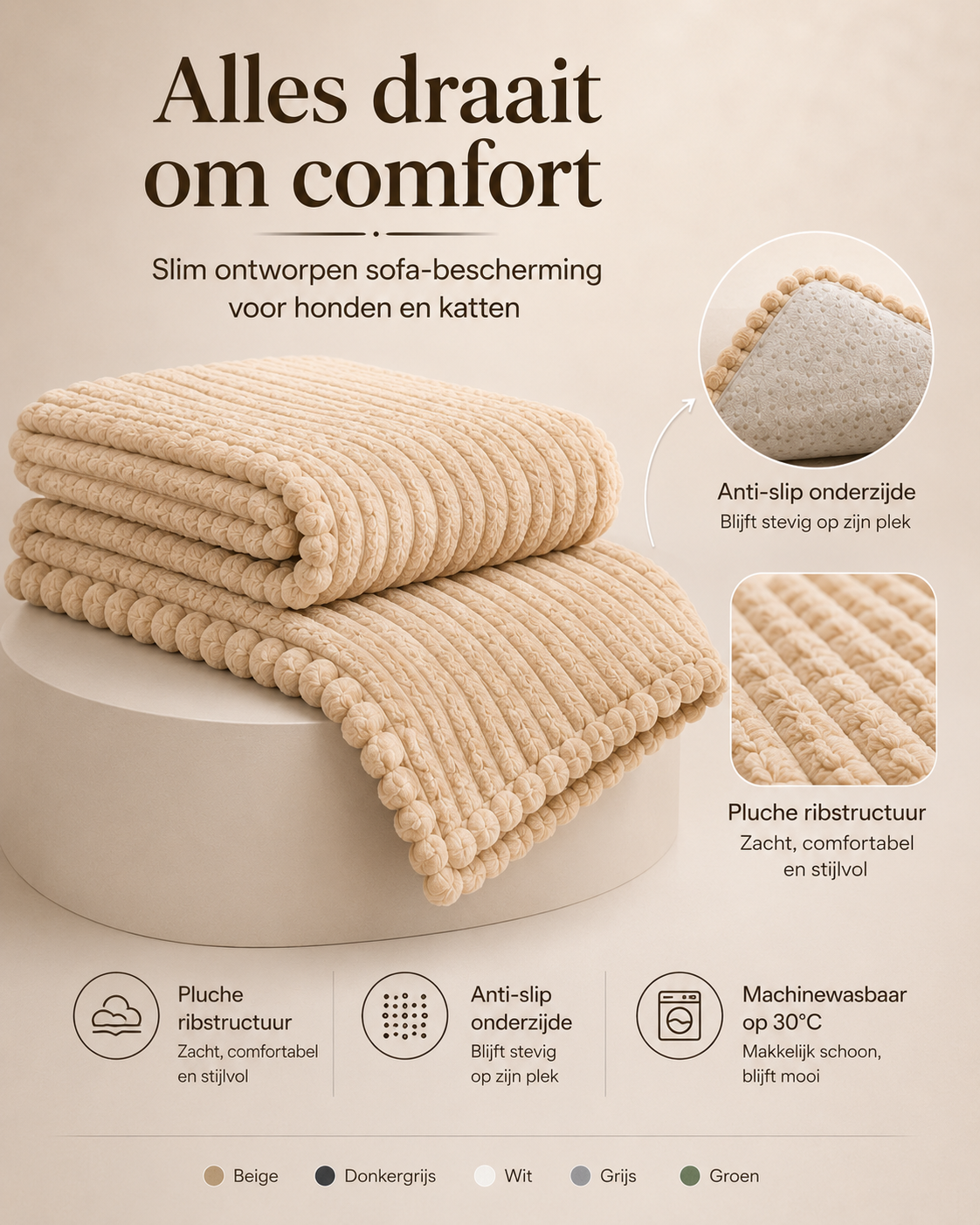 CozyCover™ - Gewatteerde huisdierhoes voor bank & sofa