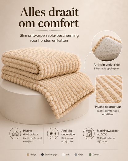CozyCover™ - Gewatteerde huisdierhoes voor bank & sofa