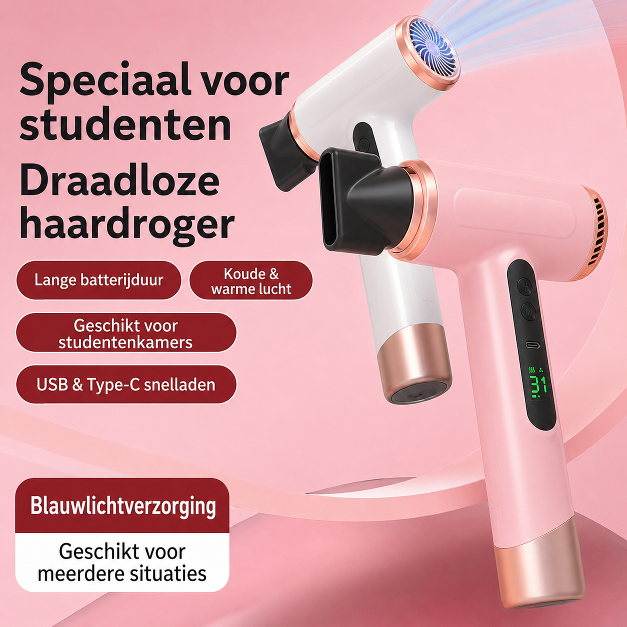 AirBloom™ - Draadloos drogen. Altijd en overal.