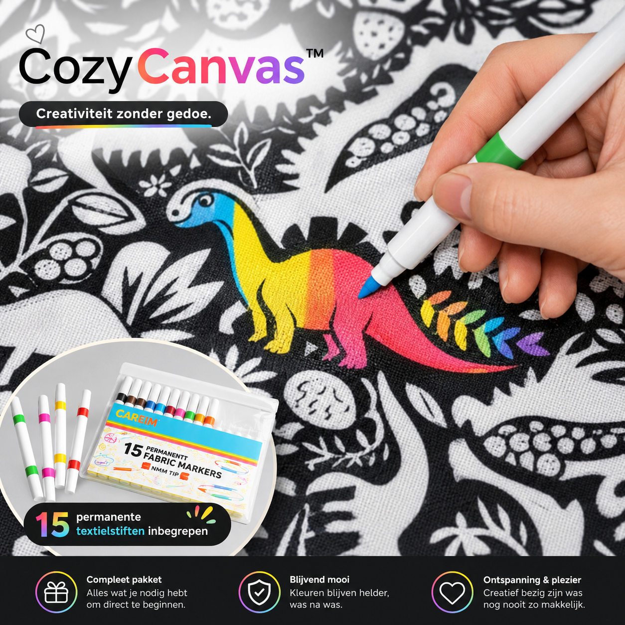 CozyCanvas™ - Ontspan, kleur en kruip daarna onder je eigen creatie.