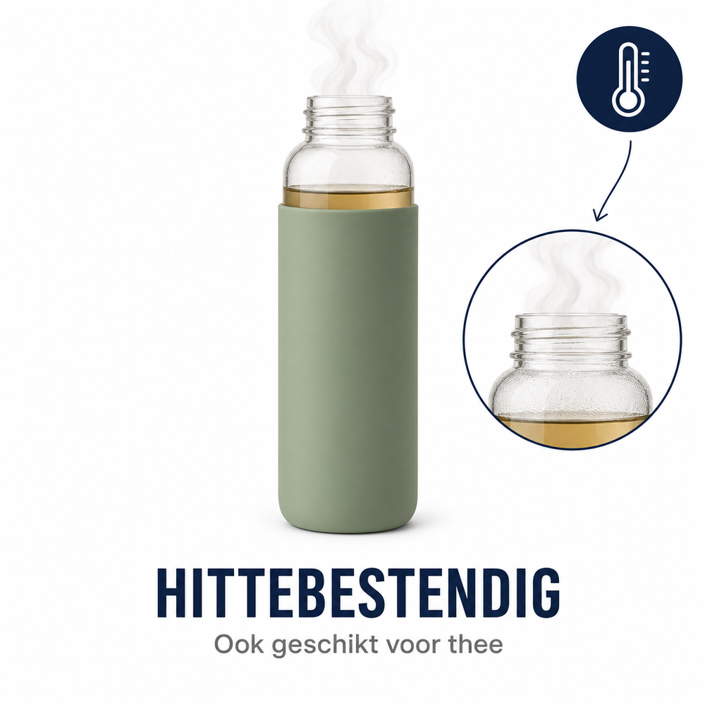 HydroGrip™ drinkfles - hittebestendig, ook geschikt voor thee