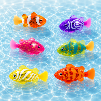 BubbiFish™ - Maak badtijd leuker met zwemmende LED-visjes