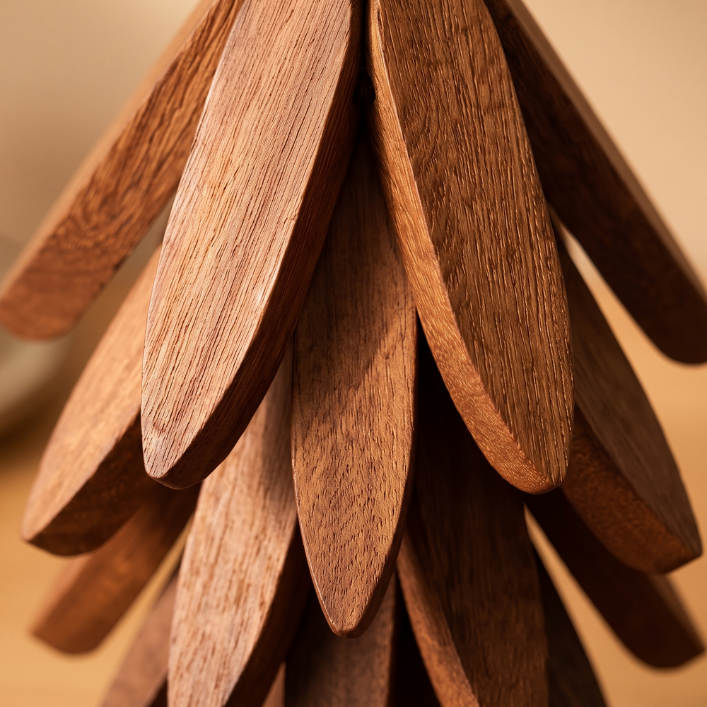 Close-up van de bamboe latjes van de Arbora