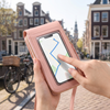 Telefoon bedienen door het venster van de Portella