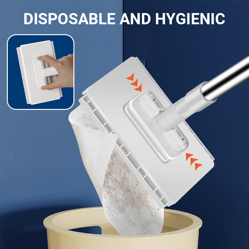 CleanGrip™ - Klik je doek vast, veeg in één beweging en geniet sneller van een fris huis.